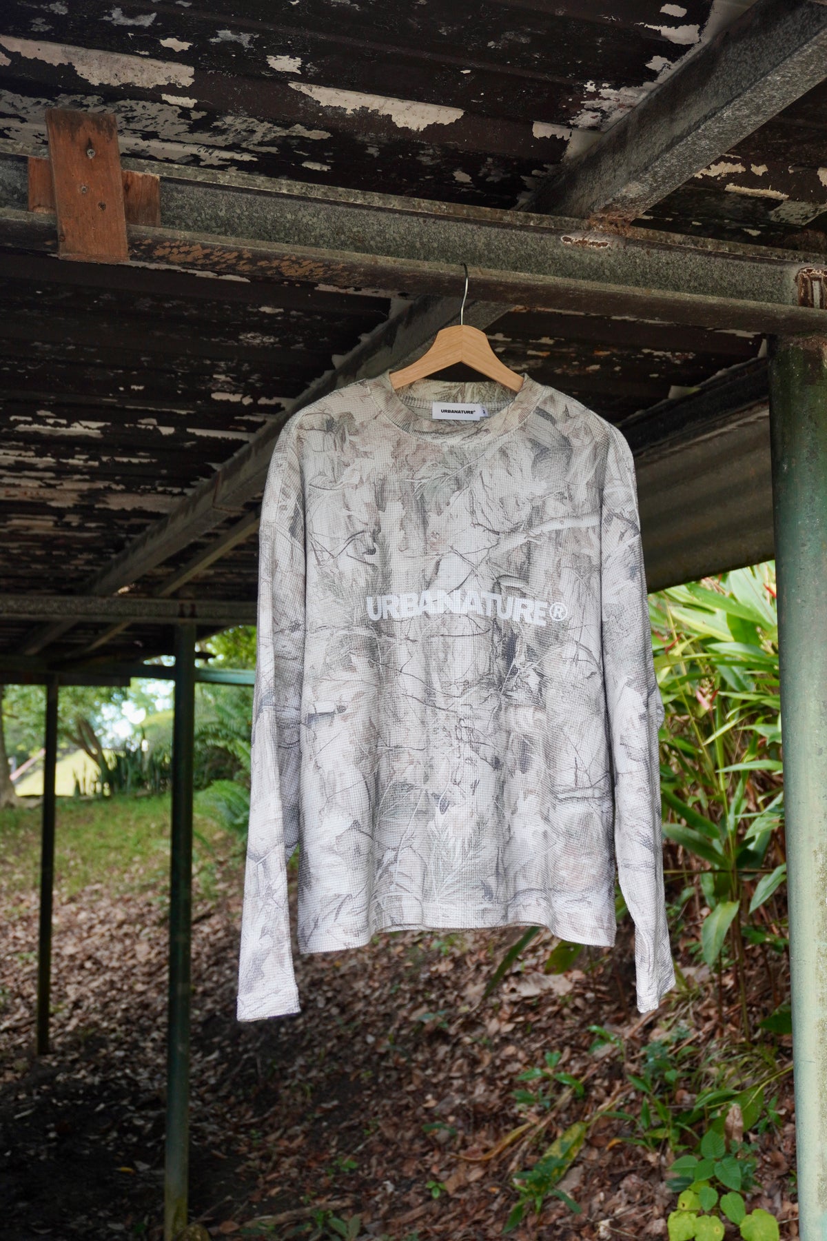 URBANATURE Tree Camo Waffle Tee
