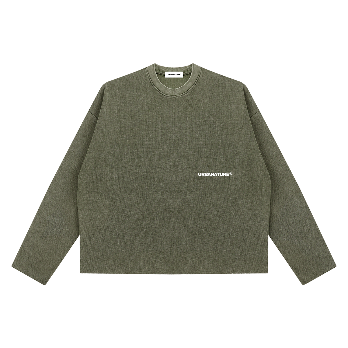 URBANATURE Vintage Wash Boxy  Waffle Tee