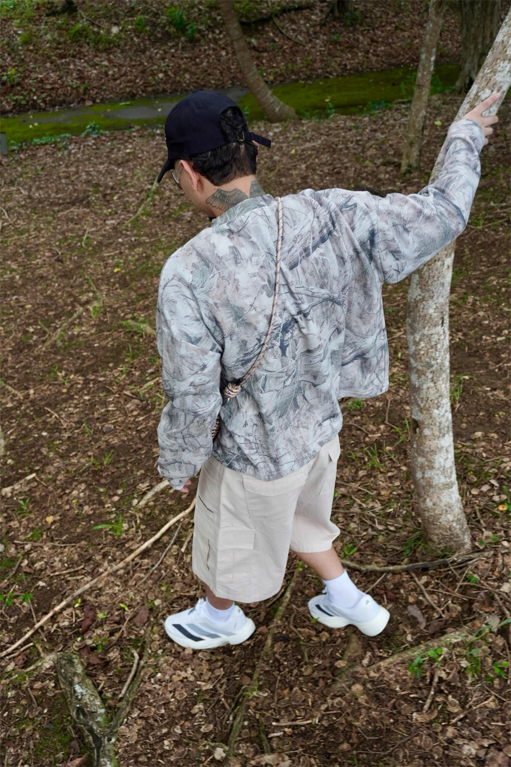 URBANATURE Tree Camo Waffle Tee